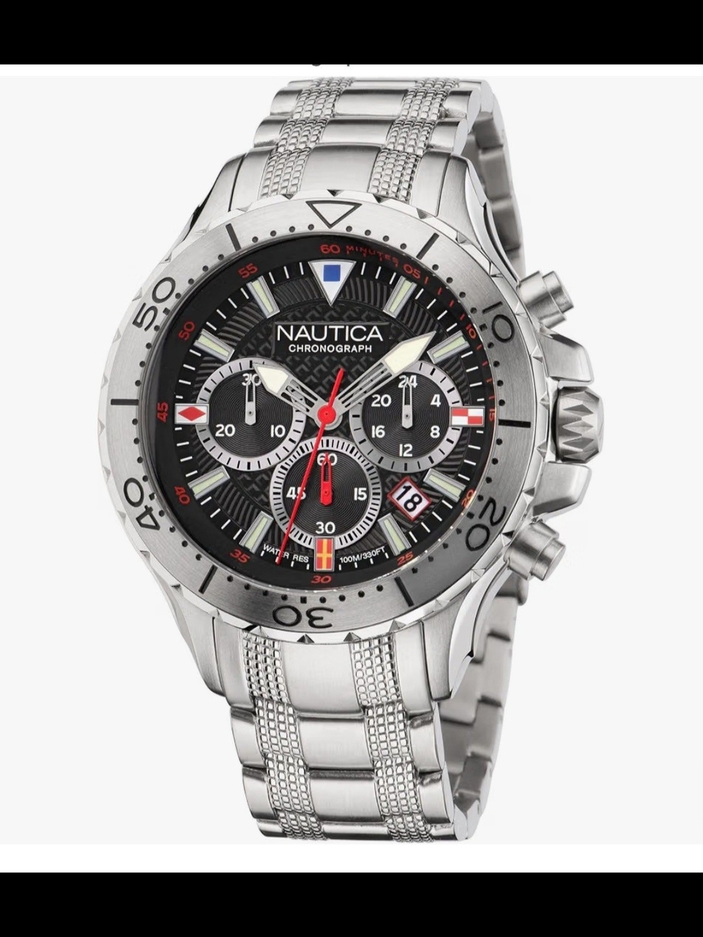 Nautica Men's NST Chronograph 49mm Watch